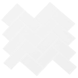 vidaXL Caurspīdīgas flīzes 20 gab. Balts 30 x 30 cm Poliuretāns un PET