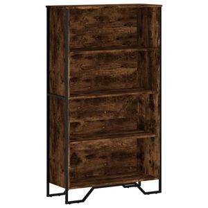 vidaXL grāmatplaukts, ozola krāsa, 80x31x137,5 cm, inženierijas koks