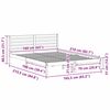 vidaXL Gultas rāmis Vaks brūns 160 x 210 cm Ciets priedes koks