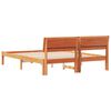 vidaXL Gultas rāmis Vaks brūns 150 x 200 cm Ciets priedes koks