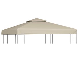 vidaXL nojumes jumta maiņas pārklājs, 3 x 3 m, 310 g/m&sup2;, bē&scaron;s