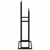 vidaXL dvieļu statīvs, melns, 48x24x78,5 cm, dzelzs