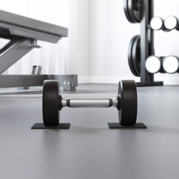 vidaXL Gumijas spilventiņ&scaron; Melna Gumija