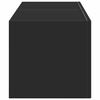 vidaXL TV sienas skapītis 2 pcs Melna 60 x 31 x 29.5 cm