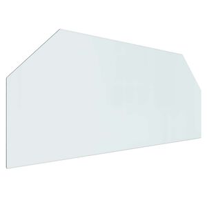 vidaXL Kamīna stikla plāksne Caurspīdīgs 120 x 50 cm Stikls