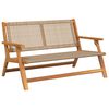 vidaXL Dārza mēbeles Bē&scaron;a 122 x 78 x 73 cm Cietā akācijas koks