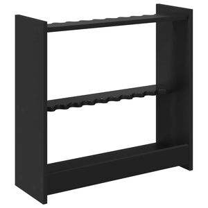 vidaXL Biljarda nūju statīvs Inženierijas koks 60 x 20 x 57 cm Melns