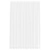 vidaXL Mežģīņu aizkars ar aizkariem Balts 280 x 300 cm Poliesters