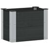 vidaXL Augstā puķu kaste Melns 50 x 30 x 36 cm alu.