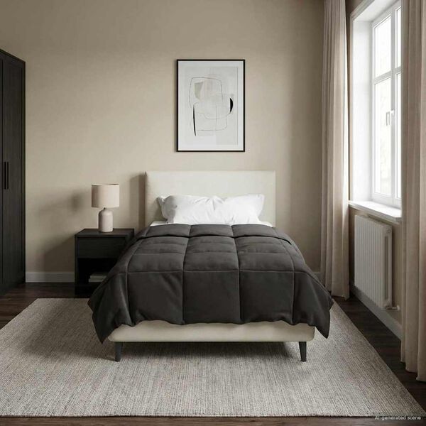 vidaXL Vasaras segas Tiltiņ&scaron; Antracīts 140 x 220 cm Mikro&scaron;ķiedra