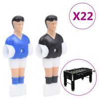vidaXL galda futbola spēlētāji, 22 gab., 12,7 mm stienim