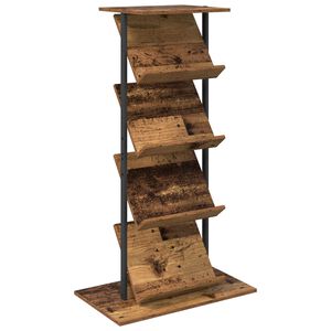 vidaXL Žurnālu statīvs Vecs koks 68 x 40 x 123.5 cm Inženierijas koks