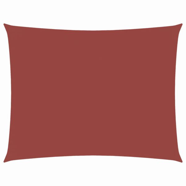 vidaXL saulessargs, 4x6m, taisnstūra forma,sarkanbrūns oksforda audums