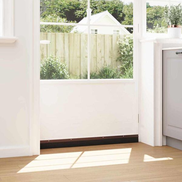 vidaXL Skrūvējami durvju birstes blīvējumi 6 pcs Brūna 100 cm