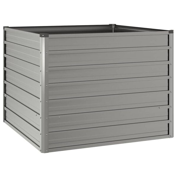 vidaXL augstā dārza puķu kaste, rūsas, 100x100x77 cm, kortena tērauds