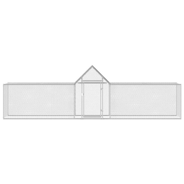 vidaXL vistu būris, 5x1x1,5 m, cinkots tērauds