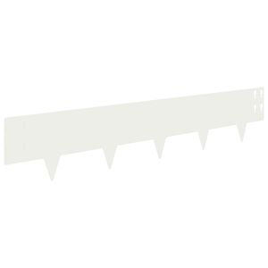 vidaXL Zāliena Apmale 30 gab. 100 x 20 cm Tērauds Balts