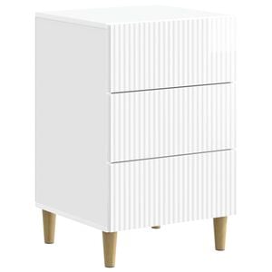 vidaXL Nakts skapītis Spīdīgi balts 43 x 41 x 66,5 cm