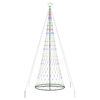vidaXL LED Ziemassvētku koks Daudzkrāsains 399 cm Metāla