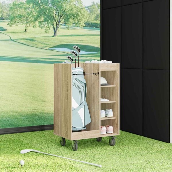 vidaXL Golfu skapis ar riteni Sonoma ozols 65 x 45 x 98 cm
