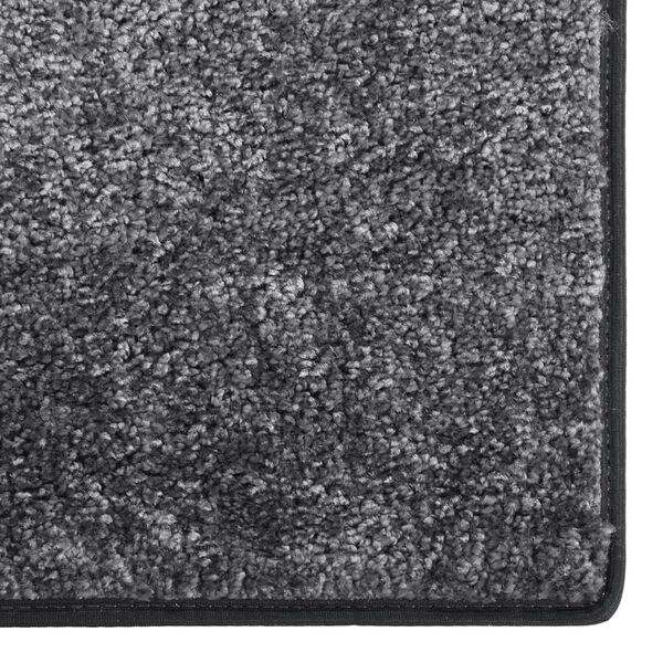 vidaXL mīksts paklājs, neslīdo&scaron;s, 115x170 cm, pelēks