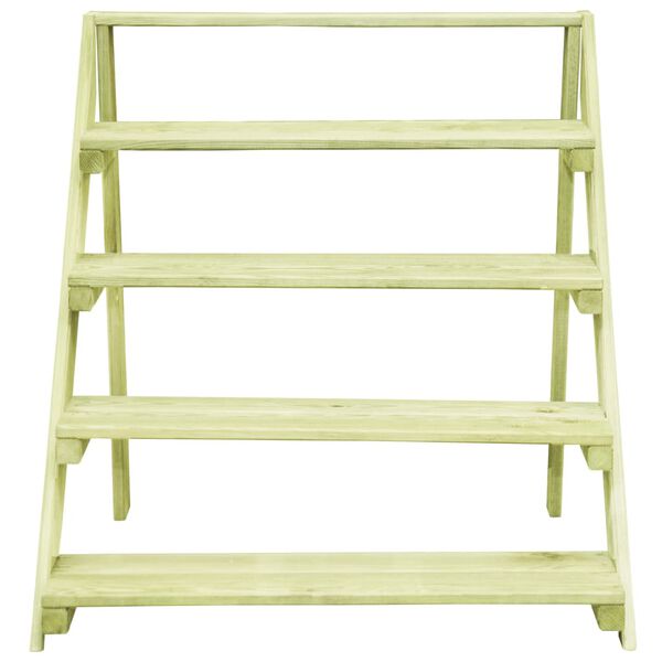 vidaXL augu statīvs, 80x80x80 cm, impregnēts priedes koks