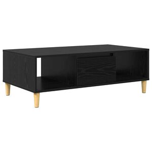 vidaXL Kafijas galdiņ&scaron; Melns ozolkoks 102 x 55 x 35 cm