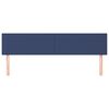 vidaXL gultas galvgaļi, zils, 180x5x78/88 cm, audums