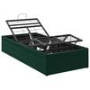 vidaXL Elektriskā regulējamā gultas rāmis Meža zaļa 200 x 80 x 33,5 cm
