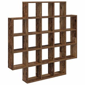 vidaXL Sienas plaukts Vecs koks 100 x 13 x 100 cm