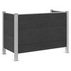 vidaXL Atkritumu tvertnes žogs Pelēka 161 x 85 x 115 cm
