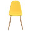 vidaXL virtuves krēsli, 2 gab., sinepju dzeltens audums