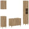 vidaXL 4 daļu vannas istabas skapju komplekts DELFT Artisan Ozols