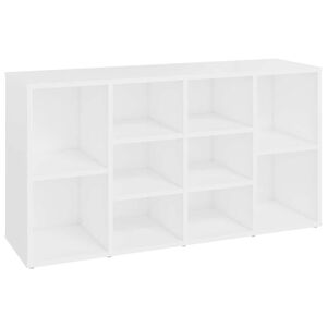 vidaXL apavu plaukts, balts, 103x30x55 cm, inženierijas koks