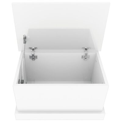 vidaXL uzglabāšanas kaste, balta, 50x30x28 cm, inženierijas koks