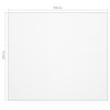 vidaXL galda aizsargsegums, matēts, 90x90 cm, 1,6 mm, PVC