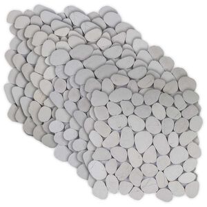 vidaXL Ogu flīzes Balts 30 x 30 cm Upe ogas
