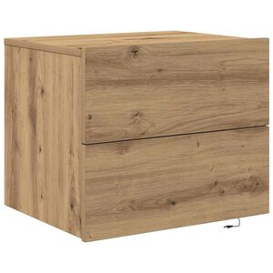 vidaXL Nakts skapītis Artisānā ozols 50 x 39 x 41 cm Inženierijas koks