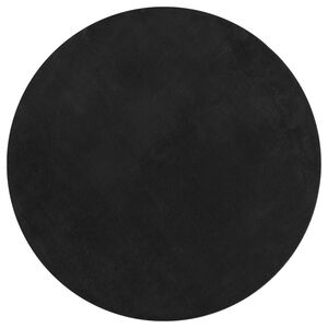 vidaXL paklājs HUARTE, īsa spalva, mīksts, mazgājams, melns, &Oslash; 160 cm