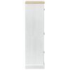 vidaXL Skapji ar atvilktni Balts 76 x 50 x 170 cm Ciets priedes koks
