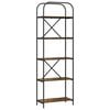 vidaXL Grāmatu plaukts 5 līmeņi 60 x 30 x 183 cm Inženierijas koks
