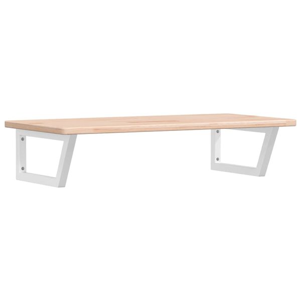 vidaXL izlietnes plaukts, stiprināms pie sienas, tērauds, ozola koks