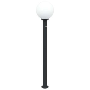 vidaXL stabveida gaismeklis ar sensoru, 120 cm, melns, IP44