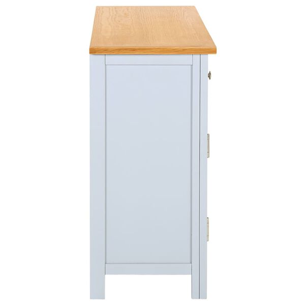 vidaXL kumode, 110x33,5x70 cm, ozola masīvkoks