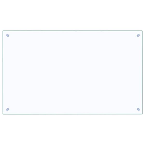 vidaXL Virtuves aizsargpanelis 2 pcs Caurspīdīgs 100 x 60 cm