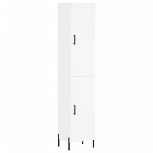 vidaXL augstais skapītis, balts, 34,5x34x180 cm, inženierijas koks