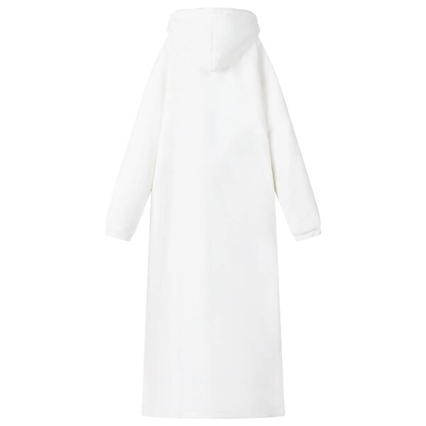 vidaXL Segas džemperis ar kapuci Balts 150 x 87 cm Fleeces un flaneļa