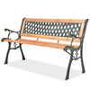 vidaXL dārza sols, 122 cm, koks