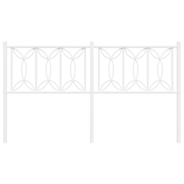 vidaXL gultas galvgalis, balts, 150 cm