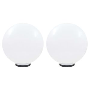 vidaXL LED lampas, 2 gab., sfēriskas, 50 cm, PMMA